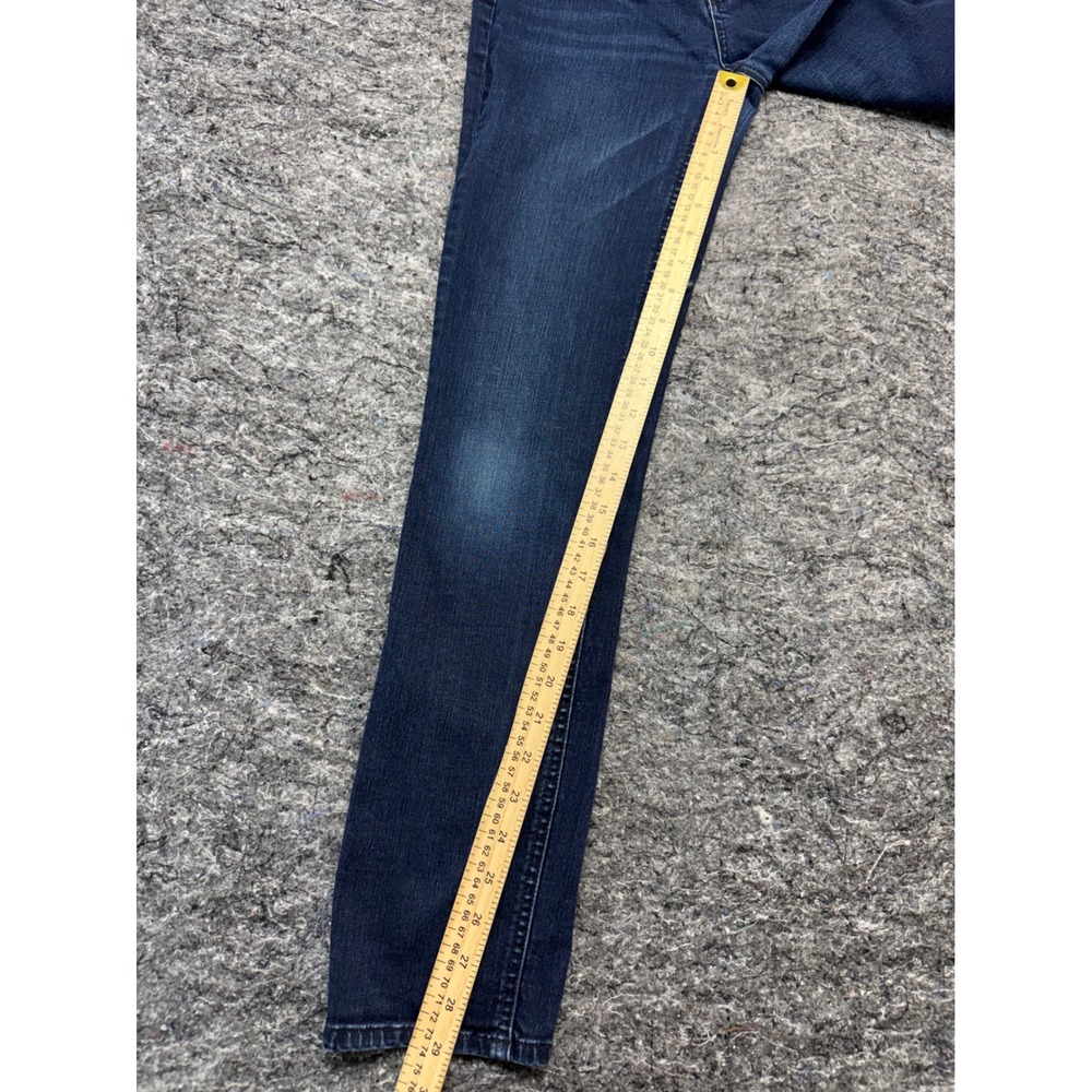 Talbots Flawless Five-Pocket Straight Leg Jeans Dark Wash Blue Denim Size 0 - Picture 2 of 12